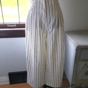 Free People wide leg high waist cropped trouser